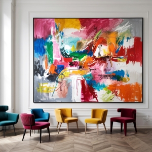 Premium---XXL-Galerie-Rahmen---Rainbow---Expressionismus-Abstrakt--by-Felix-von-Altersheim