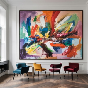 Premium---XXL-Galerie-Rahmen---Vibrant---Naive-Expressionismus-Abstrakt-by-Felix-von-Altersheim