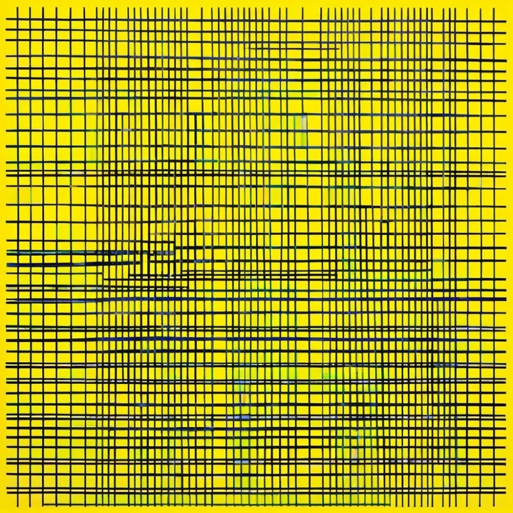Bild 1 von Geometrie-  Bauhaus - Abstrakt - M39  / (Größe) 110x110 cm 2 cm Leinwand gespiegelt