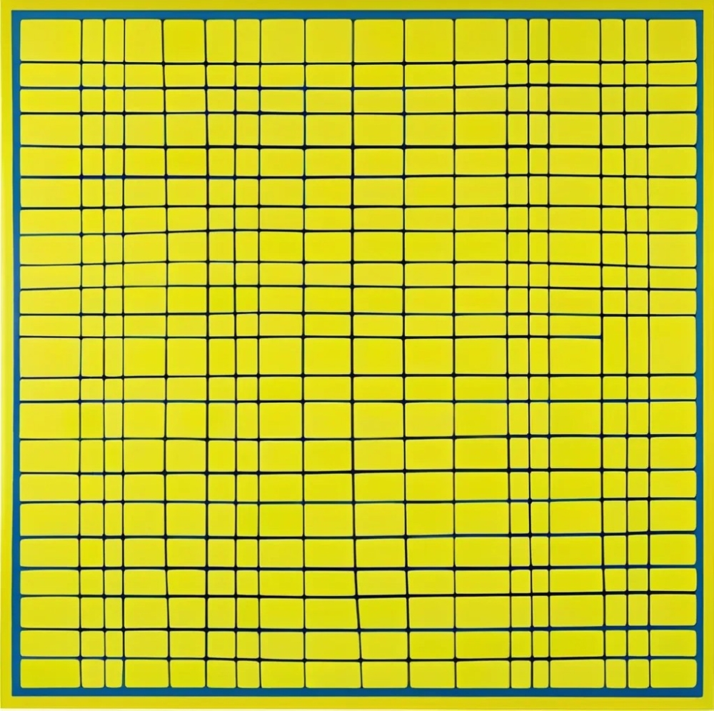 Bild 1 von Geometrie-  Bauhaus - Abstrakt - M35  / (Größe) 120x120 cm 2 cm Leinwand gespiegelt