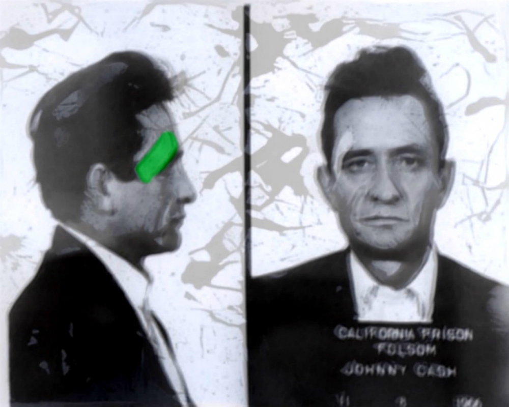 Bild 1 von Motiv Johnny Cash Blurred Game - Green by Felix von Altersheim