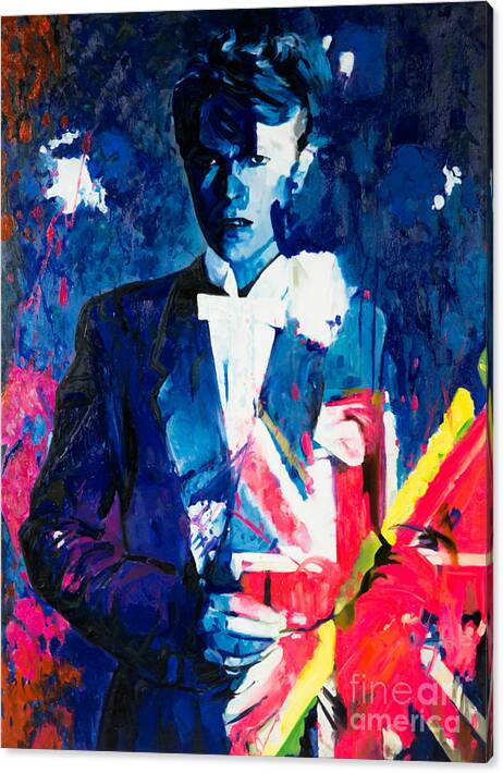 Bild 1 von Motiv David Bowie the Duke Flag blau by Felix von Altersheim