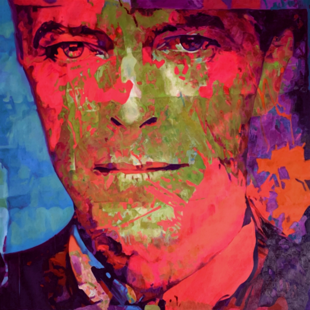 Bild 1 von Motiv David Bowie Red Scarf Face by Felix von Altersheim