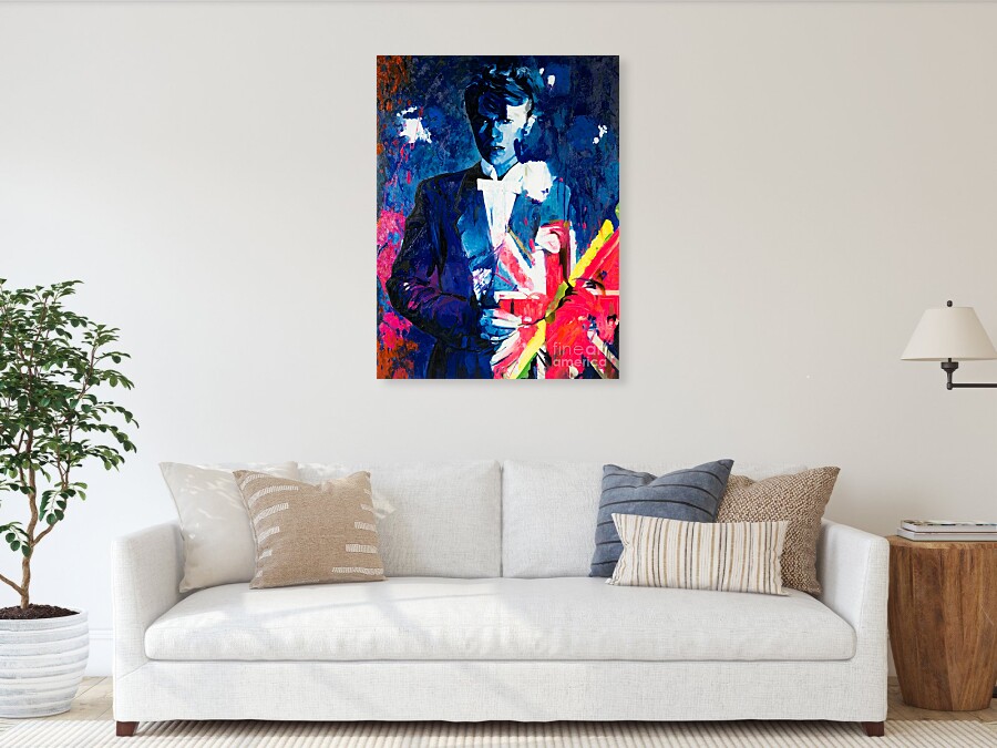 Bild 1 von Motiv David Bowie the Duke Flag blau by Felix von Altersheim