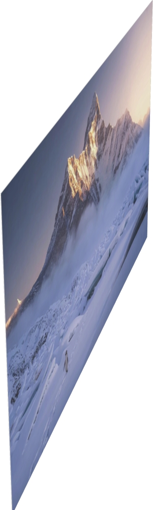 Bild 1 von Kunstfotografie Königliche Berglandschaft Süd Georgien einsamer Pinguin  by Andre Bergmann