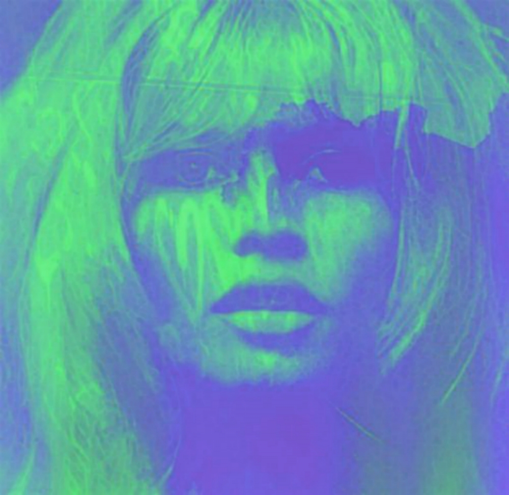 Bild 1 von Motiv Brigitte  Green Purple  by Felix von Altersheim  / (Größe) 40 cm x 40 cm 250 g Fotopapier matt