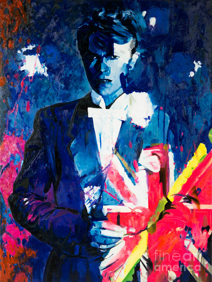 Bild 1 von Motiv David Bowie the Duke Flag blau by Felix von Altersheim