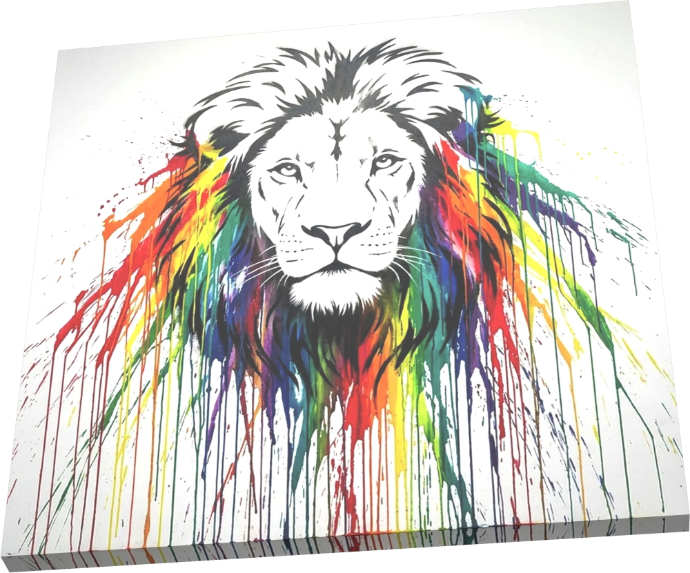 Bild 1 von Einzelstück! - König der Tiere - Löwe Splash Street Art Style