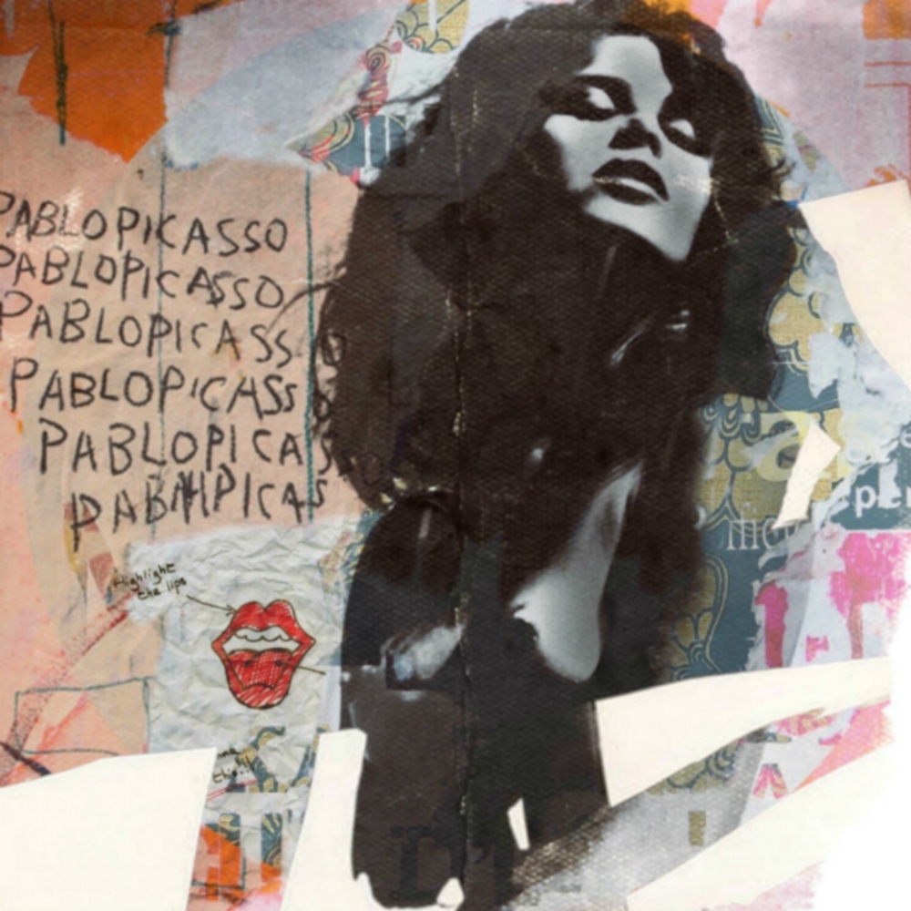 Bild 1 von Motiv Uschi Obermaier Kommune 1 - Collage by Felix von Altersheim
