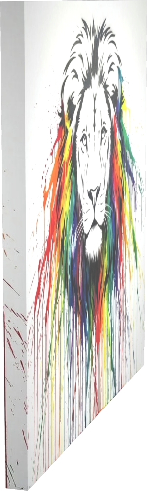 Bild 1 von König der Tiere - Löwe Splash Street Art Style 1 x verfügbar