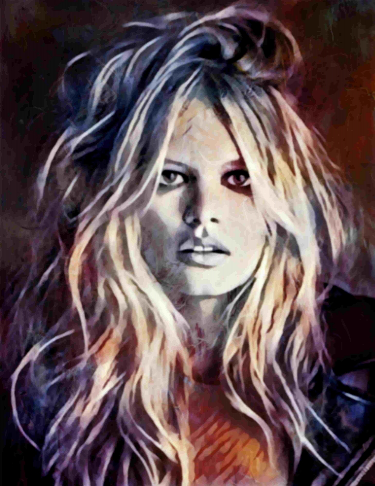 Bild 1 von Motiv Brigitte B.B  - Sexy Vamp by Felix von Altersheim  / (Größe) 80 cm x 100 cm 3 mm Alu Dibond inkl. Halterungen beigelegt 