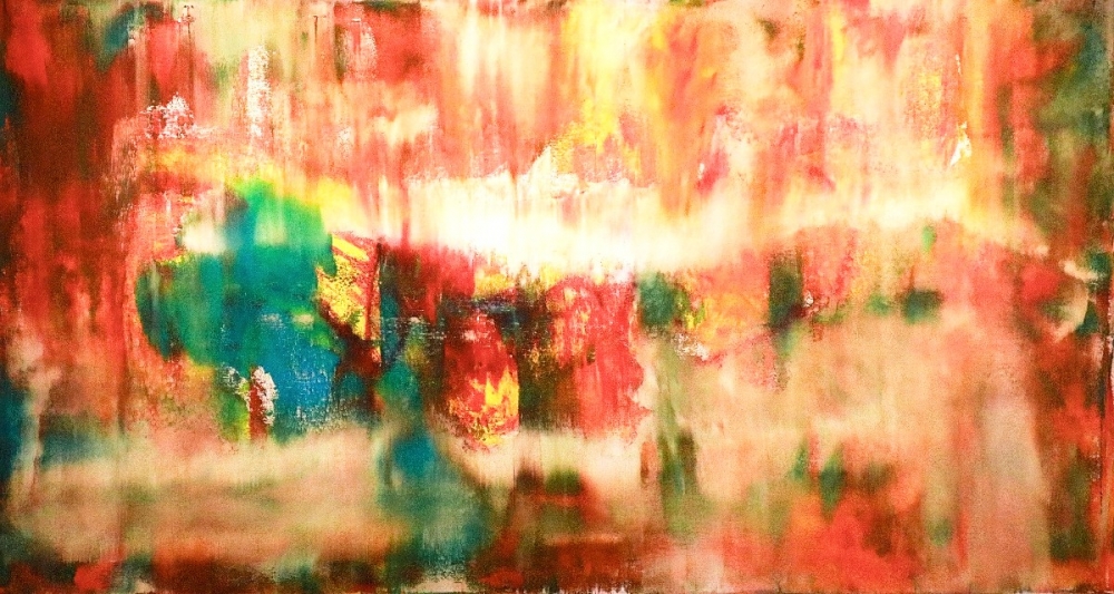 Bild 1 von Abstrakt Expressionismus 154 -  by C. Wineman  / (Größe) BEST PREIS! 160 cm x 80 cm 2 cm Leinwand gespiegelt