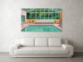 Bild 3 von XXL Leinwände bis 180x100 cm - Glas Pool Bauhaus 01 - Team W 32  / (Größe) 200 cm x 120 cm 3 mm Alu Dibond matt inkl. Halterungen beigelegt