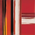 Bild 1 von Bauhaus Rot _ Weiss Streifen 02 - Abstrakt - Retro