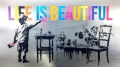 Bild 1 von Hommage Banksy - Life is beautiful  - Silber Edition