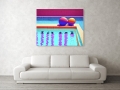Bild 2 von Motiv Swimming Pool Bauhaus 04 by Felix von Altersheim  / (Größe) 160 cm x 120 cm 5 mm Acrylglas XT weiss/kaschiert 100 % inkl. Halterungen beigelegt
