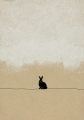Bild 1 von Minimalismus Abstrakt einsamer winziger Hase - Edition of 50