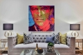 Bild 2 von Motiv David Bowie Red Scarf Face by Felix von Altersheim