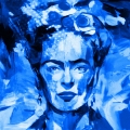 Bild 1 von Motiv Frida Kahlo Blau Splash by Felix von Altersheim