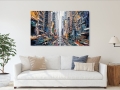 Bild 3 von Hommage Urban City - Hongkong  / (Größe) 90x60 cm 2 cm Leinwand gespiegelt