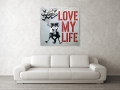 Bild 5 von Stencil Art Girl with Balloon- Love my life  01 Edition of 50