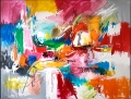 Bild 2 von Premium - XXL Galerie Rahmen - Rainbow - Expressionismus Abstrakt  by Felix von Altersheim