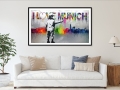 Bild 7 von Hommage Banksy - Skyline -  I Love München  - Silber Edition