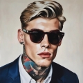 Hommage Berghain Berlin Boys  Nr. 98 - Tattoos  by Team W 32
