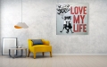 Bild 3 von Stencil Art Girl with Balloon- Love my life  01 Edition of 50