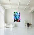 Bild 5 von Albert Einstein Punk Blau by Felix von Altersheim  / (Größe) Du hast einen anderen Wunsch? Schreib uns eine Nachricht! Dein Wandbild erhältlich ab: