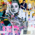 Bild 1 von Motiv Audrey Hepburn Dadaismus Collage by Felix von Altersheim