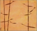 WV-Nr: 2008-17 ''Bambusfische'' 2022, 26 x 30 cm, Acryl auf Leinwand