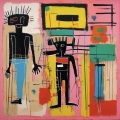 Bild 1 von 10 Neonexpressionismus - by ABC Artist  / (Größe) 100 cm x 100 cm 4 mm Gallery Print Acrylglas XT weiss/kaschiert 100 % inkl. Halterungen beigelegt