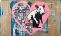 Bild 2 von Banksy Hommage Love Heart  Rabbit - 2 x verfügbar
