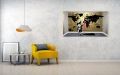 Bild 4 von Hommage Banksy - Weltkarte - Gold Brush 02