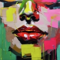 Bild 1 von Red Lips Abstrakt Game Expressive -  by Felix von Altersheim