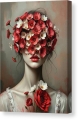 Bild 2 von Abstrakte Weibliche Portrait - Farbe Rot Flora 04