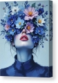 Bild 2 von Abstrakte Weibliche Portrait - Farbe Blau Flora 07