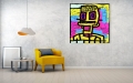 Bild 3 von Motiv Neonexpressionismus - Nr. 18 by ABC Artist  / (Größe) 90 cm x 90 cm 4 mm Gallery Print Acrylglas XT weiss/kaschiert 100 % inkl. Halterungen beigelegt