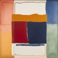 Bild 1 von Interior Farbfeldermalerei Bauhaus - Abstrakt - M02  / (Größe) 80x80 cm Alu Dibond/matt inkl. Halterungen vormontiert