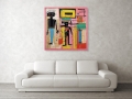 Bild 3 von 10 Neonexpressionismus - by ABC Artist  / (Größe) 100 cm x 100 cm 4 mm Gallery Print Acrylglas XT weiss/kaschiert 100 % inkl. Halterungen beigelegt
