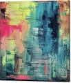 Bild 3 von Ocean Blue Summer Abstrakt Nr. 3  / (Größe) 40x40 cm 2 cm Leinwand gespiegelt
