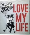 Bild 2 von Stencil Art Girl with Balloon- Love my life  01 Edition of 50