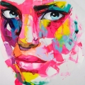 NIELLY, FRANCOISE. (*1960) -"Axella ", 2020, Sublimation Offsetdruck auf Leinwand.