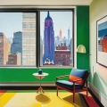 Bild 1 von Ausblick New York City - Art Deco - Design Klassiker - Bauhaus 11 by Team W 32  / (Größe) Du hast einen anderen Wunsch? Schreib uns eine Nachricht! Dein Wandbild erhältlich ab: