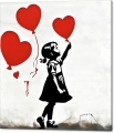 Bild 3 von Girl with Balloon Banksy Hommage Love triple - by Team W 32