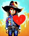 Bild 1 von Little Cowboy Girl mit Herz by Felix von Altersheim