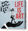 Bild 2 von Stencil Art Girl with Balloon- Life is Art 01 Edition of 50