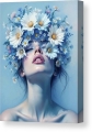 Bild 2 von Abstrakte Weibliche Portrait - Farbe Blau Flora 11