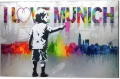 Bild 2 von Hommage Banksy - Skyline -  I Love München